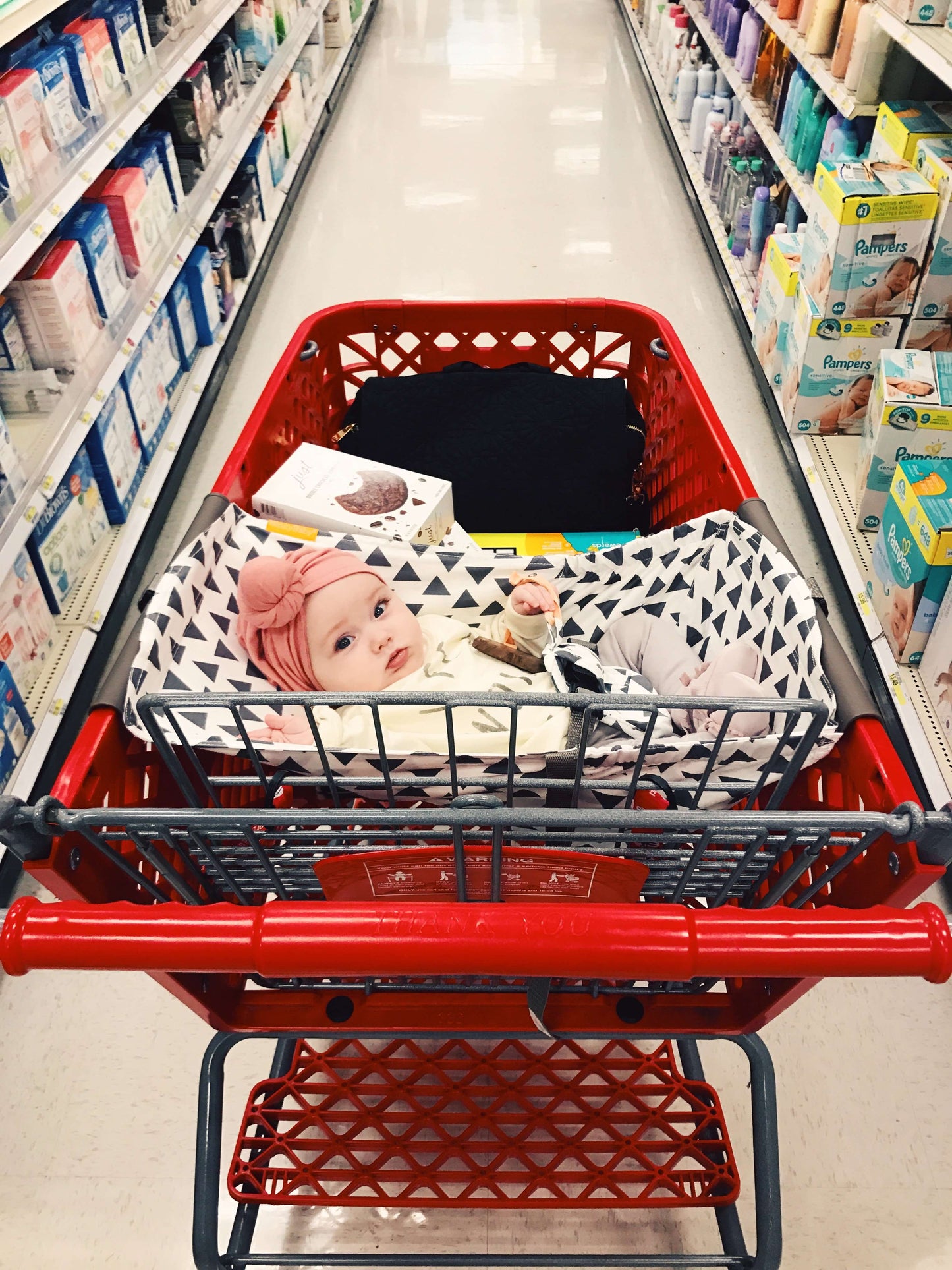 Baby Shopping Cart Hammock | Triangles