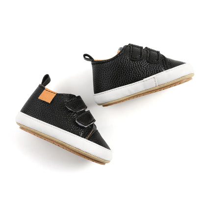 Meckior Baby Shoes Retro Leather Boy Girl Shoes Multicolor Toddler Rubber Sole Anti-slip First Walkers Infant Newborn shoes