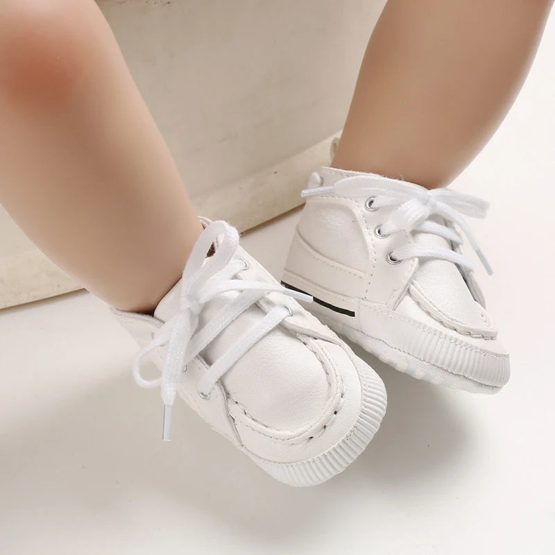Newborn Infant White Soft-soled Sneaker