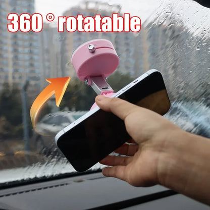Magnetic Suction Cup Phone Mount Double Sided Phone Holder For Car/Gym/Mirror