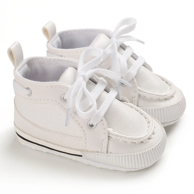 Newborn Infant White Soft-soled Sneaker