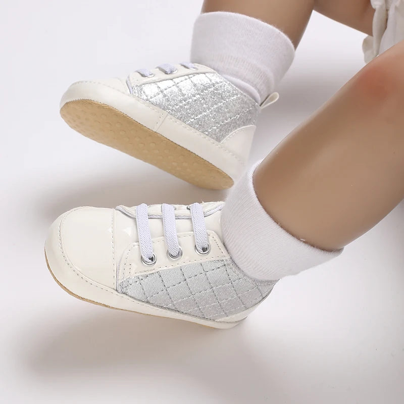 Newborn Infant White Soft-soled Sneaker