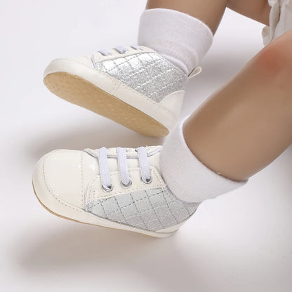 Newborn Infant White Soft-soled Sneaker