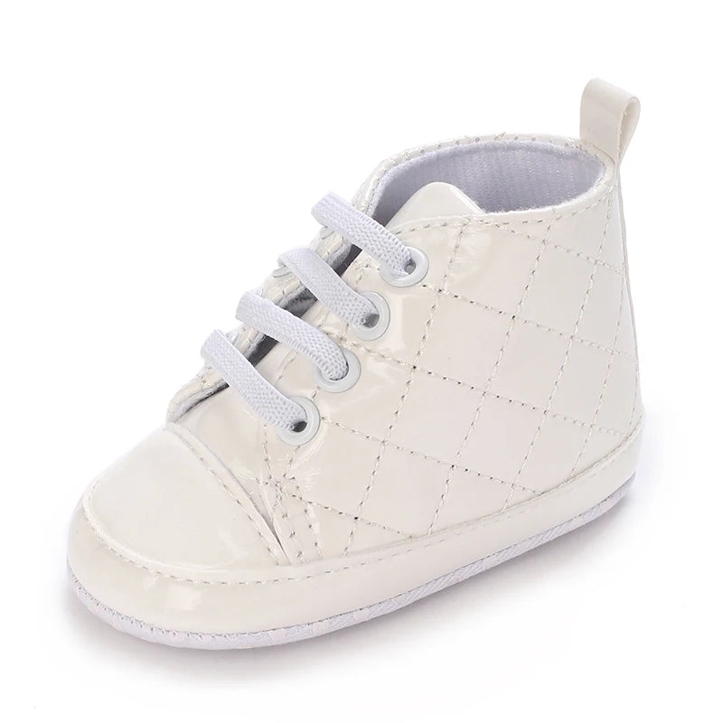 Newborn Infant White Soft-soled Sneaker