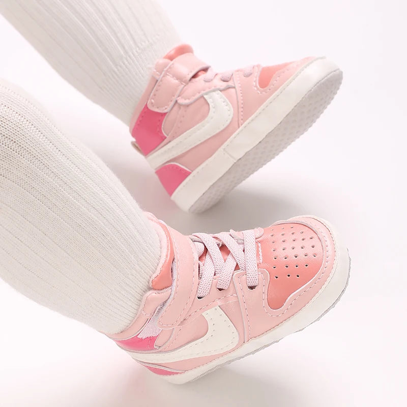 Baby Boys & Girls Sneakers - Soft Bottom, Non-slip Basketball Shoes