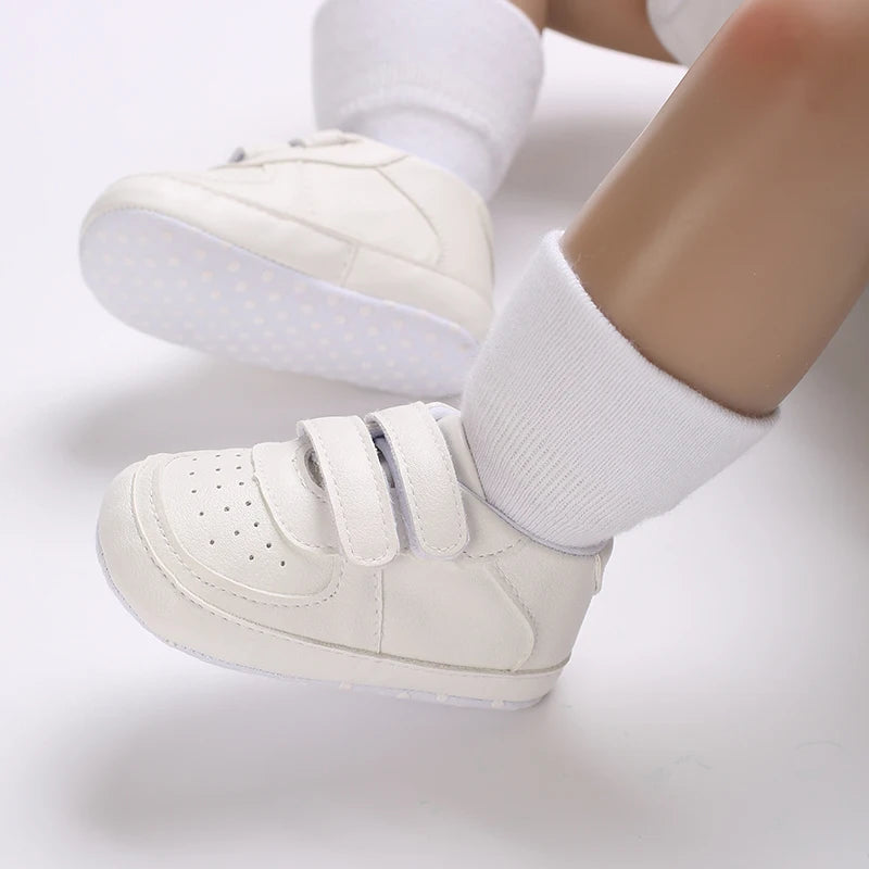 Newborn Infant White Soft-soled Sneaker