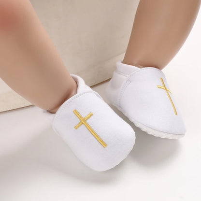 Newborn Infant White Soft-soled Sneaker