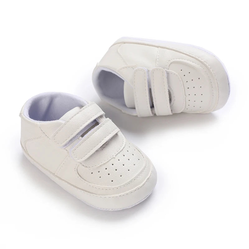 Newborn Infant White Soft-soled Sneaker
