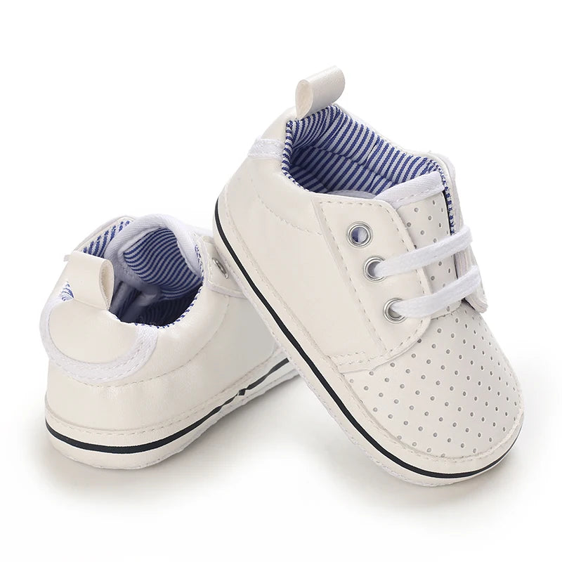 Newborn Infant White Soft-soled Sneaker