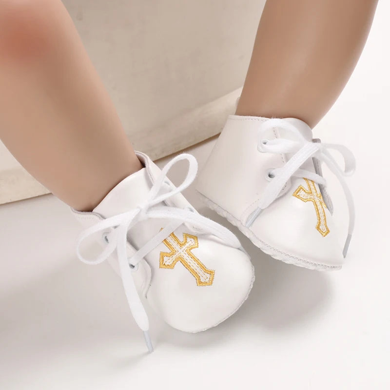Newborn Infant White Soft-soled Sneaker