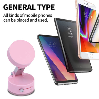 Magnetic Suction Cup Phone Mount Double Sided Phone Holder For Car/Gym/Mirror