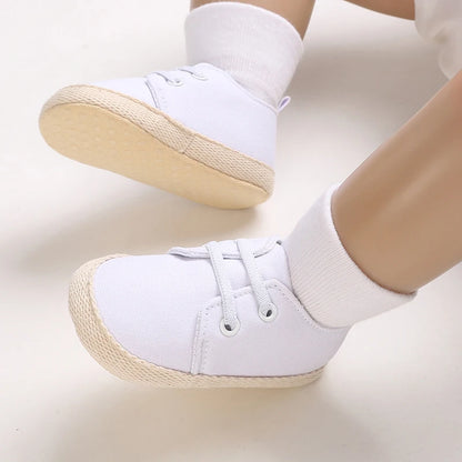 Newborn Infant White Soft-soled Sneaker