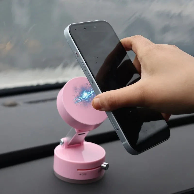 Magnetic Suction Cup Phone Mount Double Sided Phone Holder For Car/Gym/Mirror