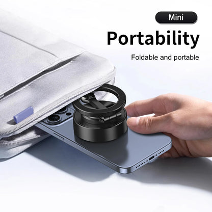 Double Sided Car Phone Holder Magnetic Vacuum with Wireless Charger 360 degree