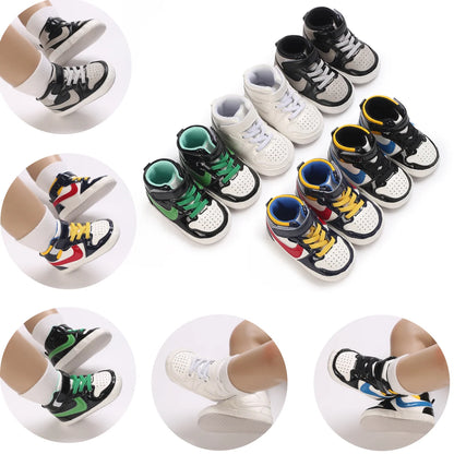 Baby Boys & Girls Sneakers - Soft Bottom, Non-slip Basketball Shoes