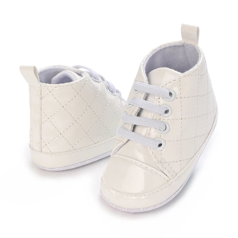 Newborn Infant White Soft-soled Sneaker