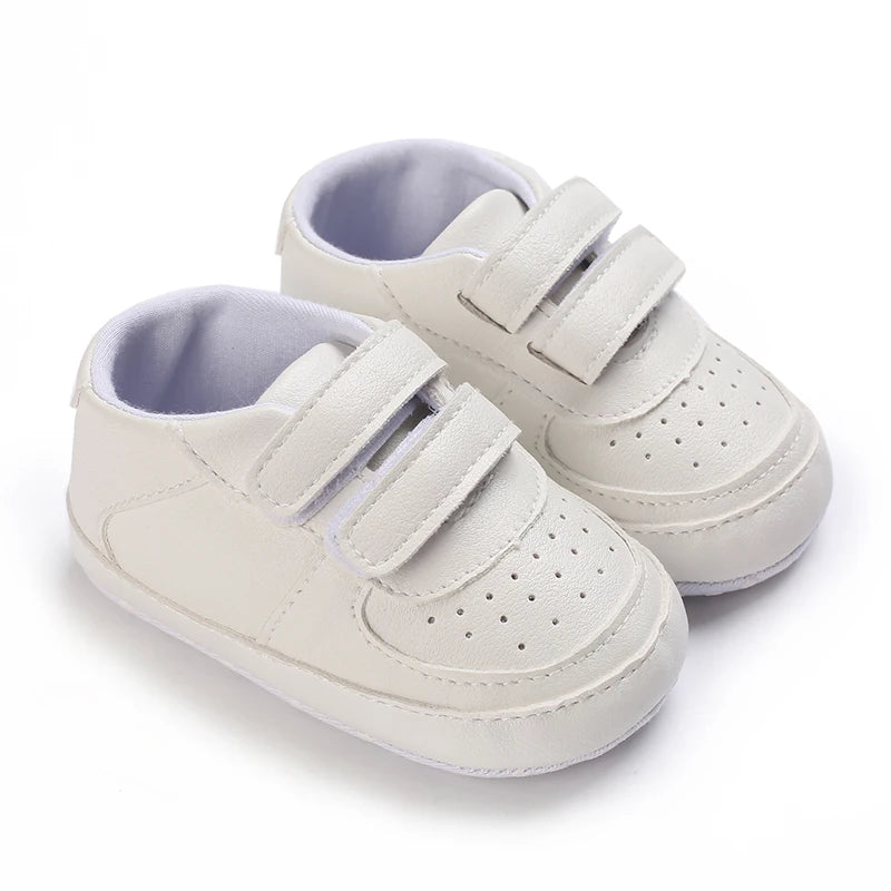 Newborn Infant White Soft-soled Sneaker