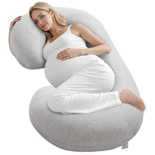 Ultra-Soft and Breathable C-Shaped Full Body Maternity Pillow for Pregnancy for Comfort and Support
