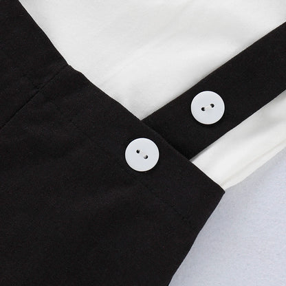 Baby Boy - Mini Gentleman Short Sleeve Shirt + Short Pants Summer Fashion 2 Pcs Set