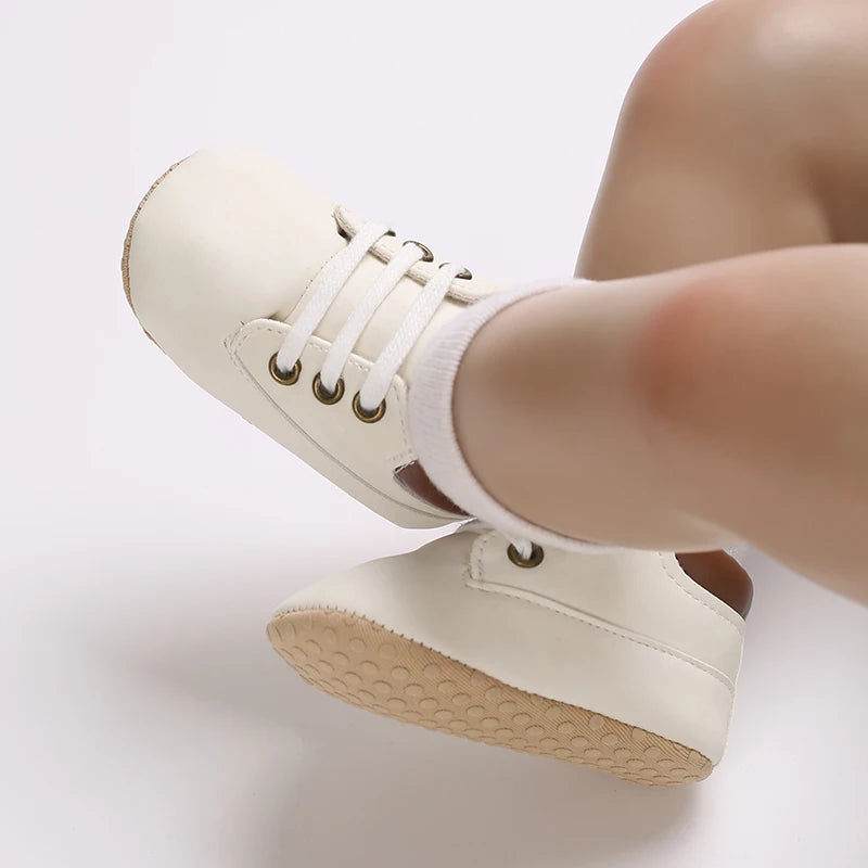 Newborn Infant White Soft-soled Sneaker