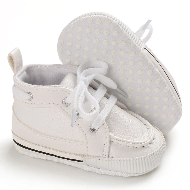 Newborn Infant White Soft-soled Sneaker