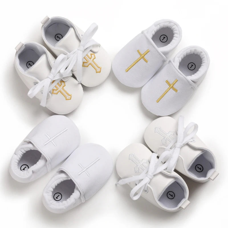 Newborn Infant White Soft-soled Sneaker