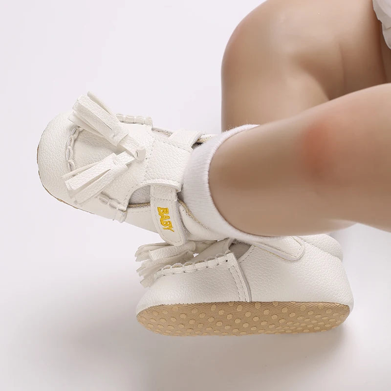 Newborn Infant White Soft-soled Sneaker