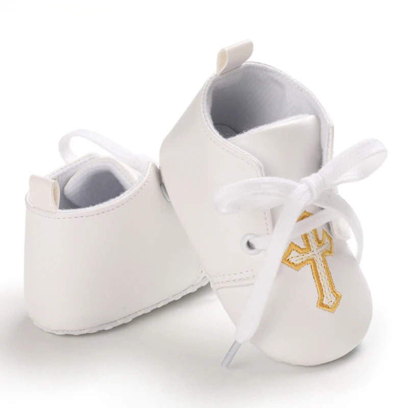 Newborn Infant White Soft-soled Sneaker