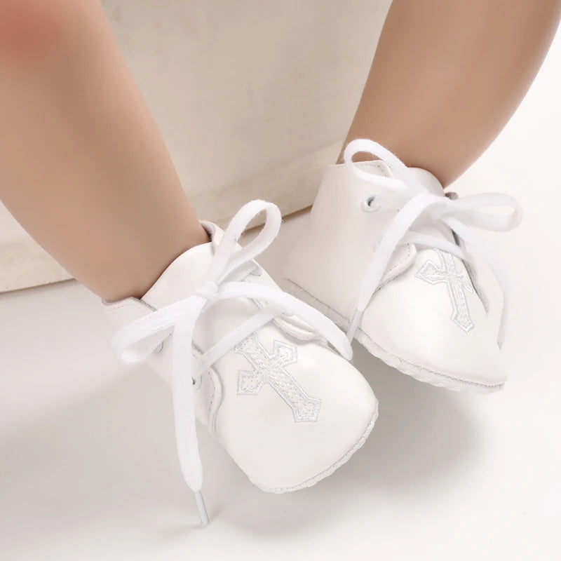 Newborn Infant White Soft-soled Sneaker
