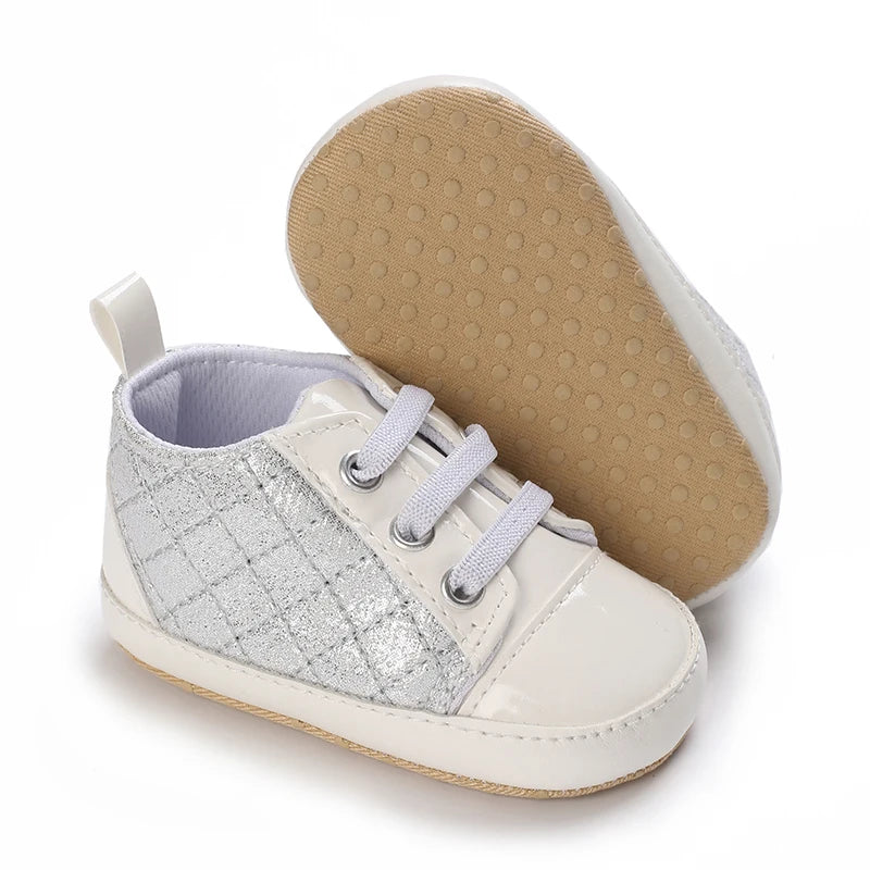 Newborn Infant White Soft-soled Sneaker