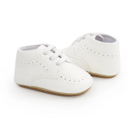 Meckior Baby Shoes Retro Leather Boy Girl Shoes Multicolor Toddler Rubber Sole Anti-slip First Walkers Infant Newborn shoes