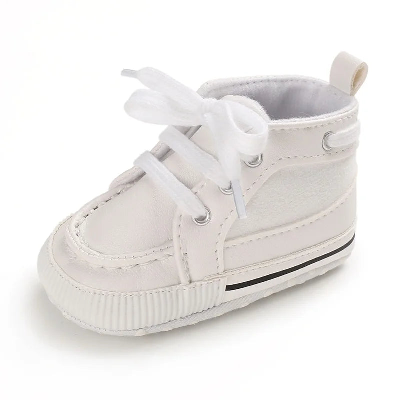Newborn Infant White Soft-soled Sneaker