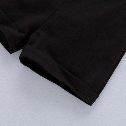Baby Boy - Mini Gentleman Short Sleeve Shirt + Short Pants Summer Fashion 2 Pcs Set