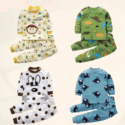 Two Piece Cotton Pajamas-1