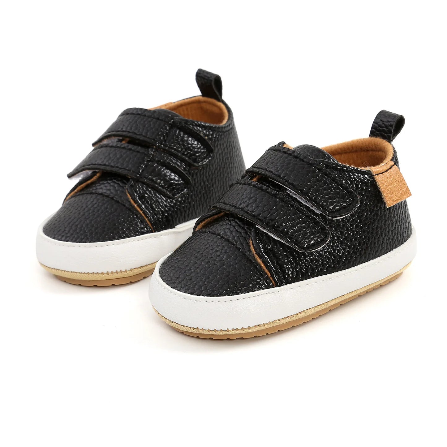Meckior Baby Shoes Retro Leather Boy Girl Shoes Multicolor Toddler Rubber Sole Anti-slip First Walkers Infant Newborn shoes