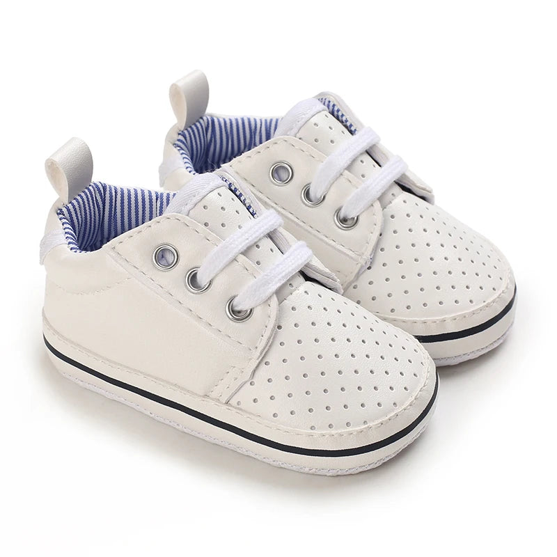 Newborn Infant White Soft-soled Sneaker