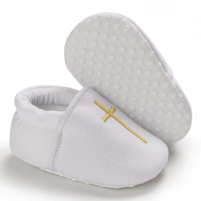 Newborn Infant White Soft-soled Sneaker