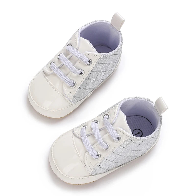 Newborn Infant White Soft-soled Sneaker
