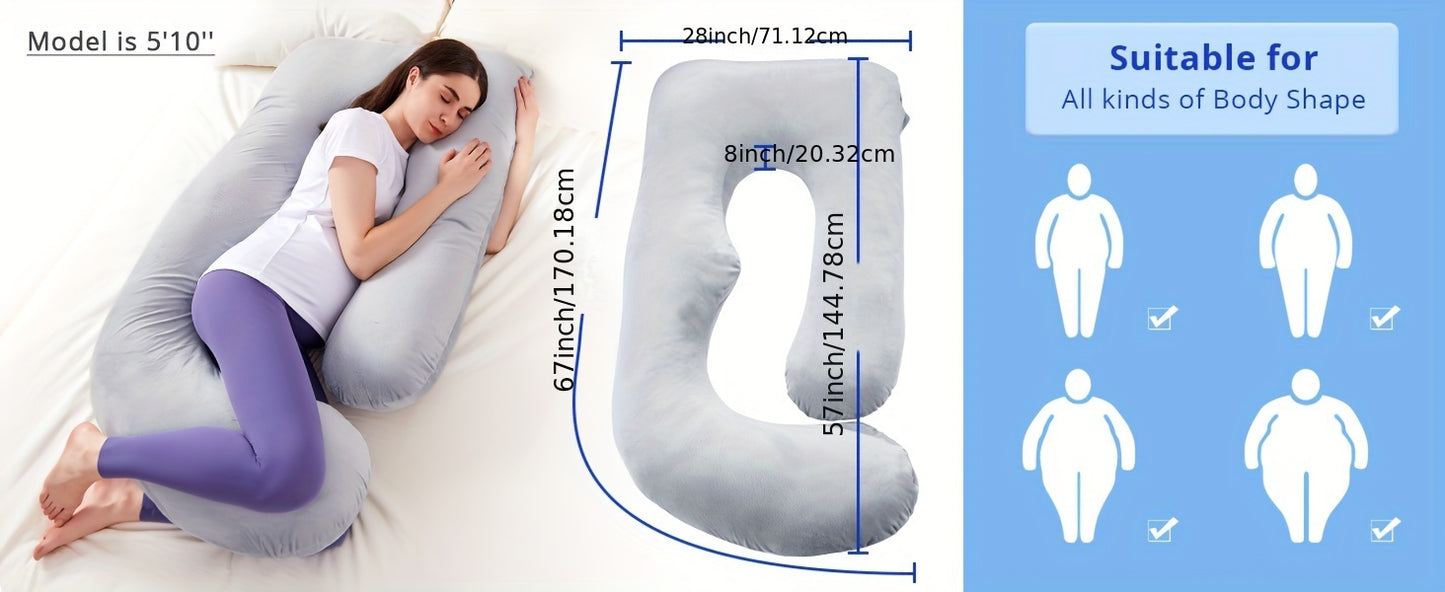 Pregnancy Pillows for Sleeping, U Shaped Body Pillow Side Sleeper Pregnancy Must Haves