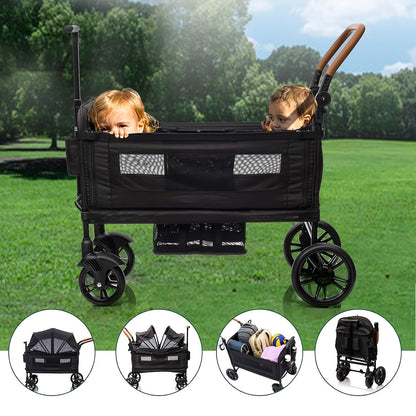 Wagon Stroller for 2 Kids & Cargo