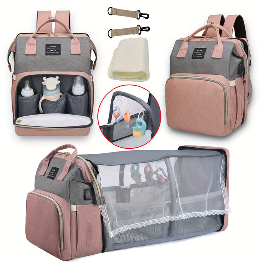 Diaper Bag Backpack With Changing Station
