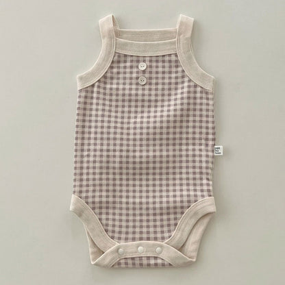 Newborn Cotton Sleeveless Jumpsuit Vest Garments