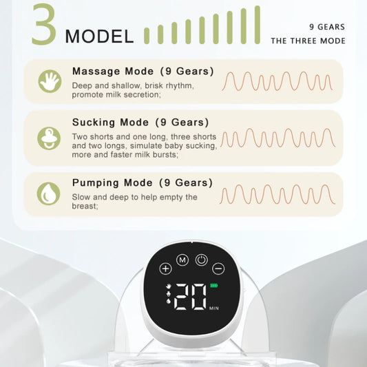 Bilateral Hands-free Wearable Breast Pump Electric Fully Automatic Integrated Breast Pump Portable Breast Pump  Breast Feeding