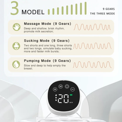 Bilateral Hands-free Wearable Breast Pump Electric Fully Automatic Integrated Breast Pump Portable Breast Pump  Breast Feeding