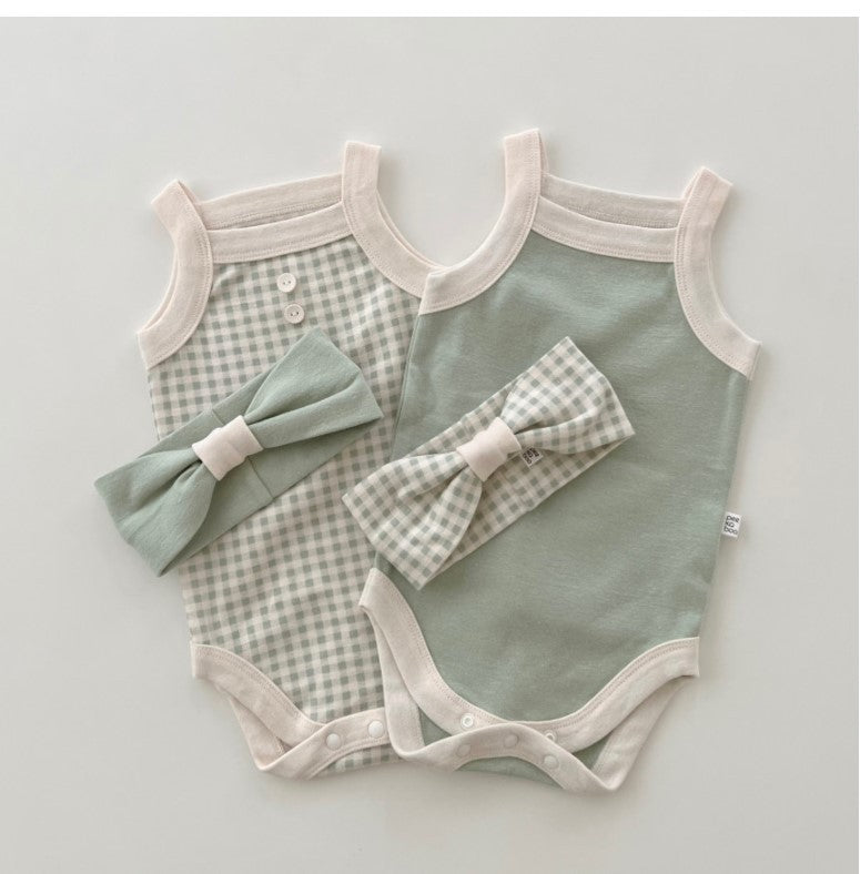 Newborn Cotton Sleeveless Jumpsuit Vest Garments